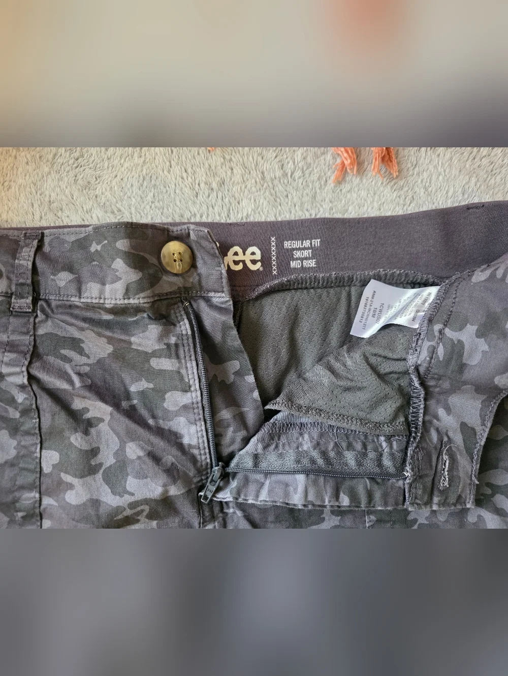 Lee Regular Fit Mid Rise Skort - Picture 3 of 7